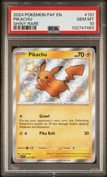 Pikachu 131/091 Paldean Fates Baby Shiny Rare Holo
