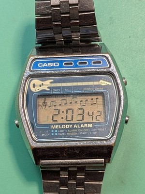 Casio Melody Alarm M-321 Digital Vintage watch Rare Japan New