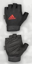 ADIDAS WOMEN'S ESSENTIAL Adjustable Half-Finger Fitness Gloves Size L NEW