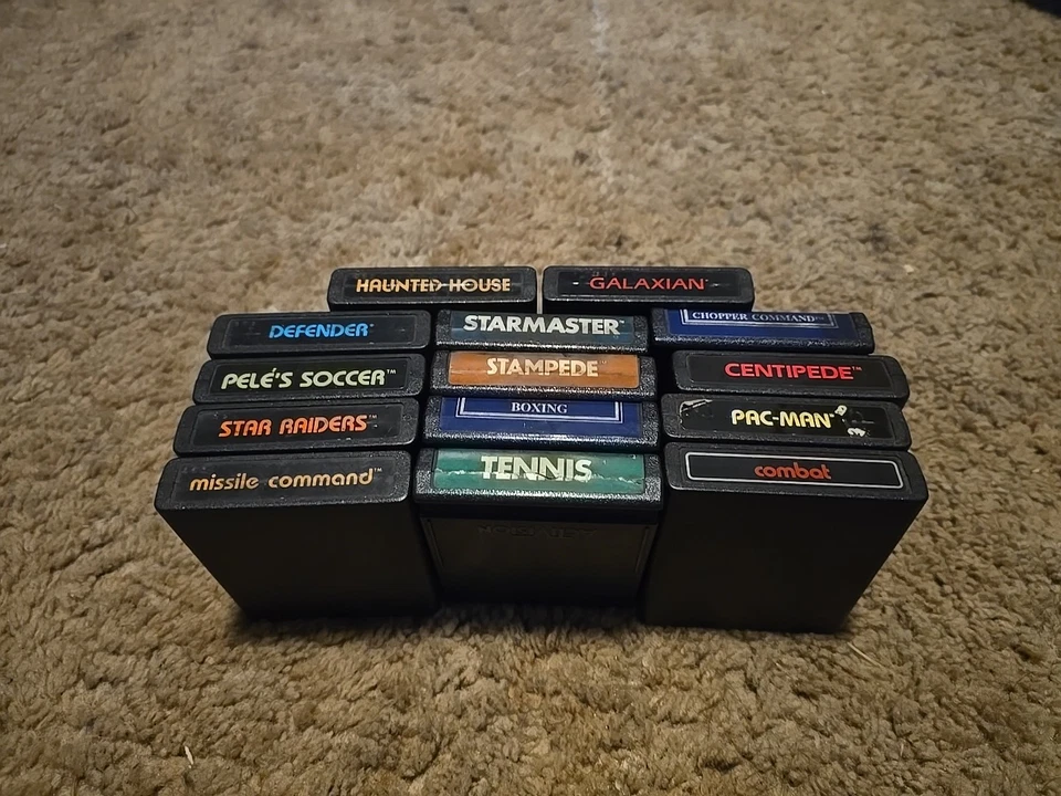 Lot Of 19 Atari 2600 Games - Pac-Man, Combat, Defender, Missile Command, Tennis - Image 3 of 4
