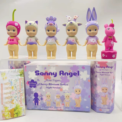 Sonny Angel Cherry Blossom Series Night Versions Blind Box Hippers