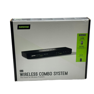 Shure BLX1288/MX153 Wireless Combo System Mic SM58 Handheld Earset H10 Band OEM