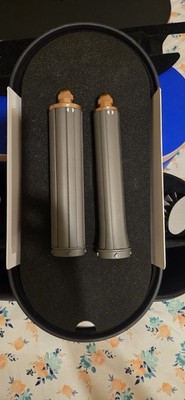 Dyson Curl Barrel Attachments Gray/Copper Set Curling Iron Barrel 2 Pieces