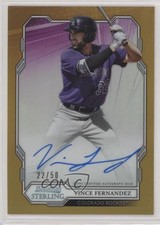 2019 Bowman Sterling Prospect Gold Refractor 22/50 Vince Fernandez Auto 0u2j