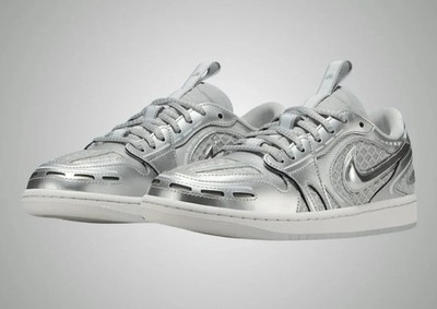 Women's Size 6 Nike Air Jordan 1 Low Method of Make V3 Silver HQ2186-002 RARE