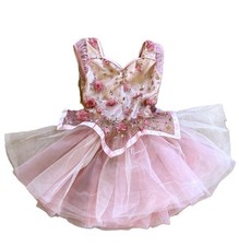 WEISSMAN Costumes Dance Girls Ballet Sz SC Tutu Dress Ballerina Pink Sequins
