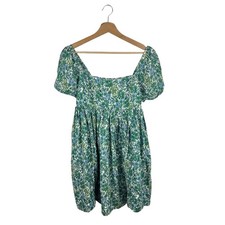 J. Crew Linen-Blend Mini Dress in Valletta Paisley 12 Puff Sleeve 