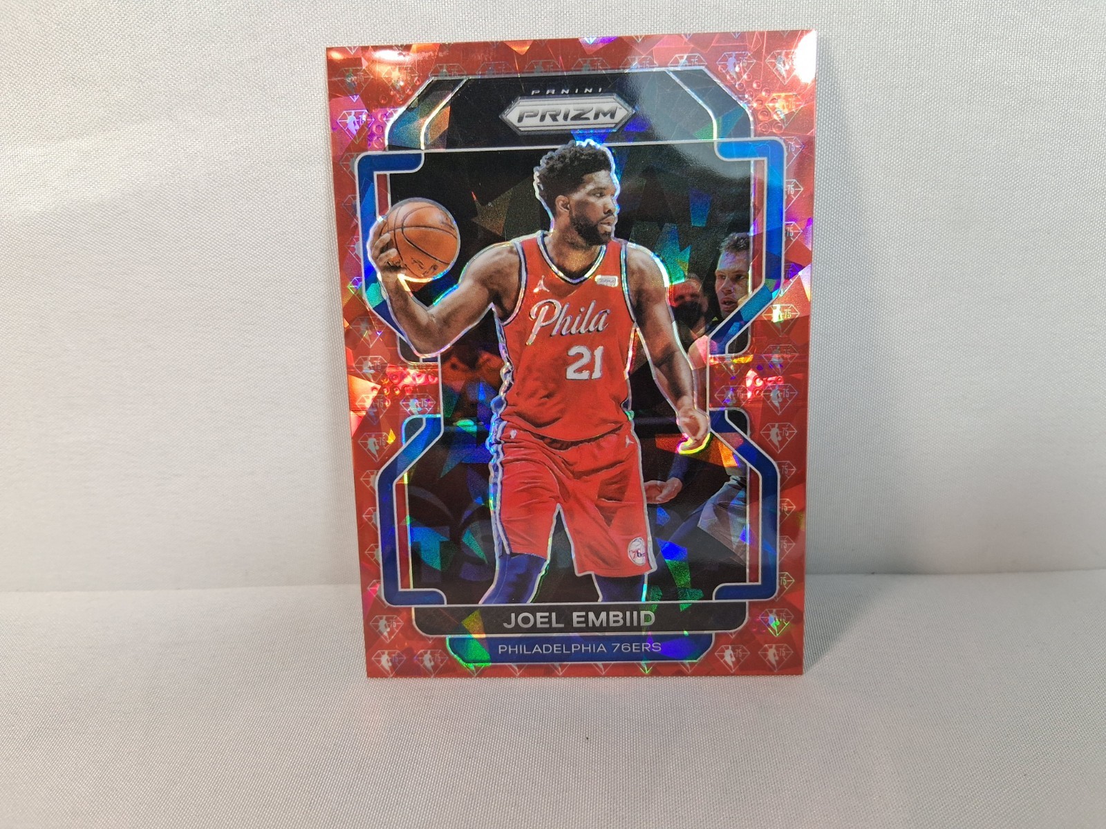 2021-22 Panini Prizm NBA 75th Anniversary Diamond Prizm #45/75 Joel Embiid #176