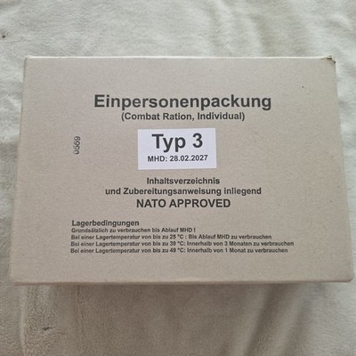 EPA Einpersonenpackung Typ 3 MHD 28.02.2027