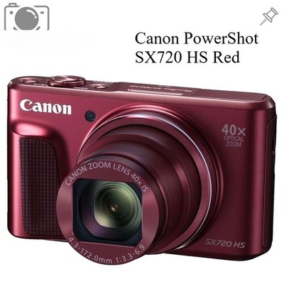 Canon PowerShot SX720 HS Digital Camera 20.2MP 40x Optical Zoom Red WIFI & NFC