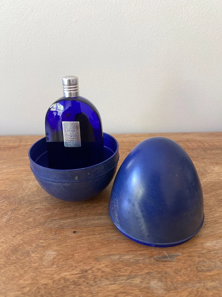 RARE Flacon Soir de Paris BOURJOIS Eau de Cologne Coffret Œuf Bakélite Vintage - Photo 1/4