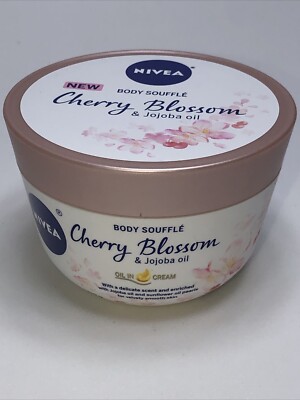 1 Count Nivea 6.8 Oz Body Soufflé Cherry Blossom Velvety Jojoba Oil In Cream