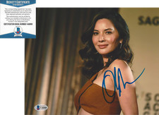 OLIVIA MUNN SIGNED AUTHENTIC SEXY 8x10 PHOTO D X-MEN ACTRESS BECKETT COA BAS