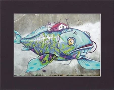 8X10" Matted Print Art Picture Street Art Graffiti: Binho, 2010 Brazil
