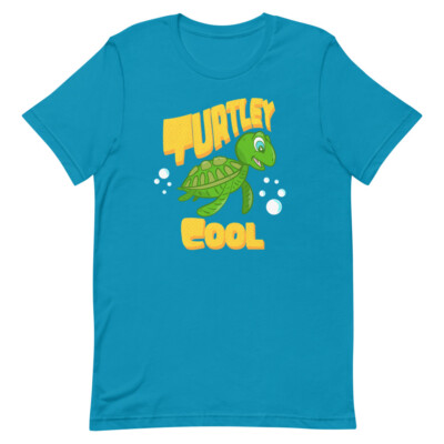 Turtley Cool Cute Funny Adorable Sea Turtle Cartoon Short-Sleeve
