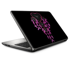 Universal Laptop Skins Wrap for 14" - Heart Pink Feather Dream Catcher