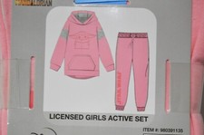 Star Wars Girls Pink 2 Piece Active Set Size 4T Baby Yoda Disney
