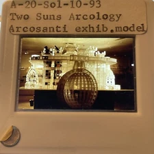 Paolo Soleri: Two Suns Arcology. Arizona  Arcosanti Architecture 35mm Slide 93