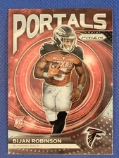 BIJAN ROBINSON 2023 PANINI PRIZM FOOTBALL ROOKIE PORTAL FALCONS RC Q2613