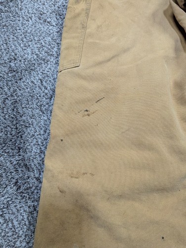Vintage Carhartt Double Knee Overalls Mens 40x30 Insulated Duck Canvas USA 38x29 - Picture 7 of 21
