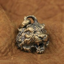 Brass High Details Tiger Pendant Charms Biker Punk Jewellery BR143C