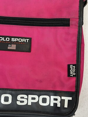 Vintage Polo Sport Ralph Lauren Pink Messenger Crossbody