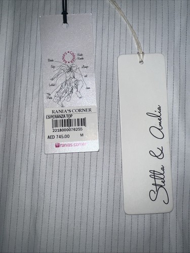 STELLA & AMELIA RANIA’S CORNER TIE FRONT SHIRT WITH TAIL BNWT SIZE M RRP£166.50 - Picture 14 of 15