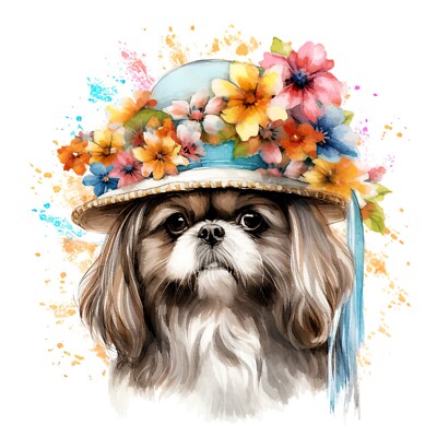XXL Shih Tzu Auto Aufkleber Hunde Sticker