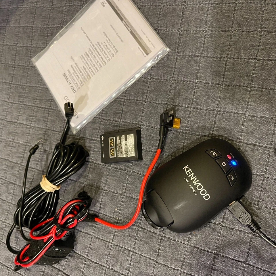 ⚡SHIPS SAME DAY⚡ Kenwood DRV-A700W Quad HD Dashcam w/ Wi-Fi & GPS - Image 2 of 4