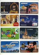8 TELECARTE / PHONE CARD .. FRANCE 50U PACK DISNEY EURODISNEY MIX 8B PUCE C.17€