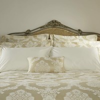 Christy Romeo Gold / Cream Jacquard Single Duvet Cover And Flat Sheet - Bnib Christy Romeo Gold / Cream Jacquard Single Duvet Cover And Flat Sheet - Bnib