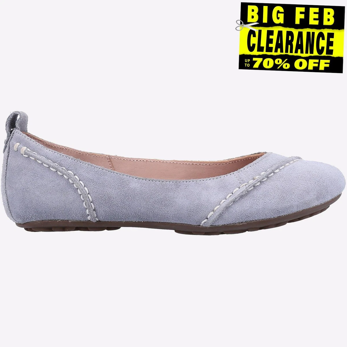 Grey ballet pumps sale