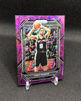 2022-23 Prizm Tony Parker /20 CHOICE PURPLE PRIZM SSP No. 299 FIERY FRANCOPHILE!