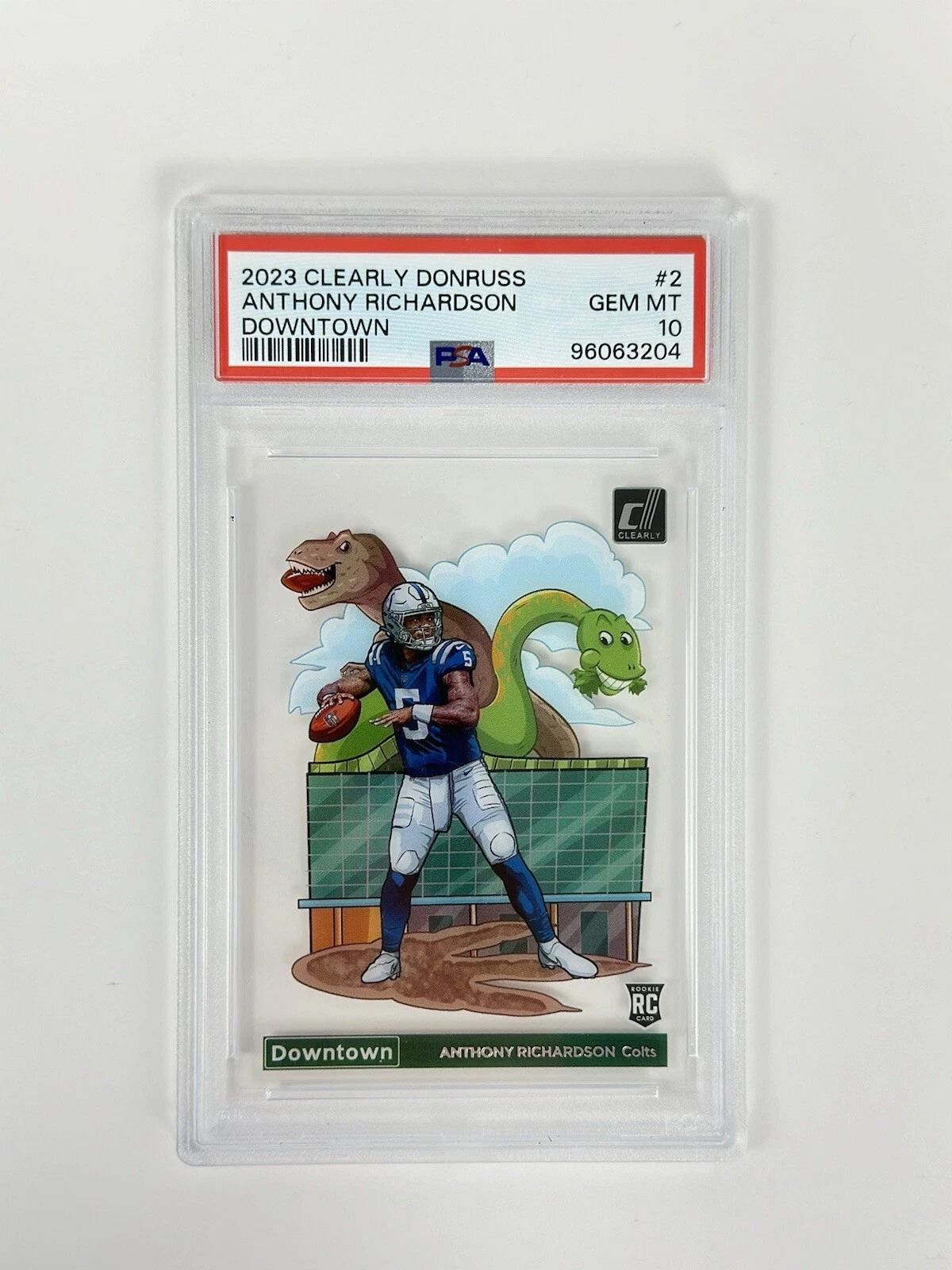 Anthony Richardson Panini Clearly Donruss Downtown #2 Base