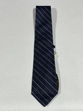 Mens Giorgio Cosani Blue Striped Pure Silk Hand Made Tie NEW