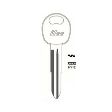ILCO Replacement Uncut Key Blank for Hyundai & Kia - HY12 - X232-HY-6D (10 Pack)