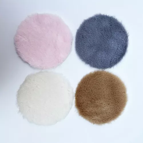 1:12 Scale Dolls House Miniature Round Plush Rugs Carpets Bedroom Floor Decor - Picture 2 of 9