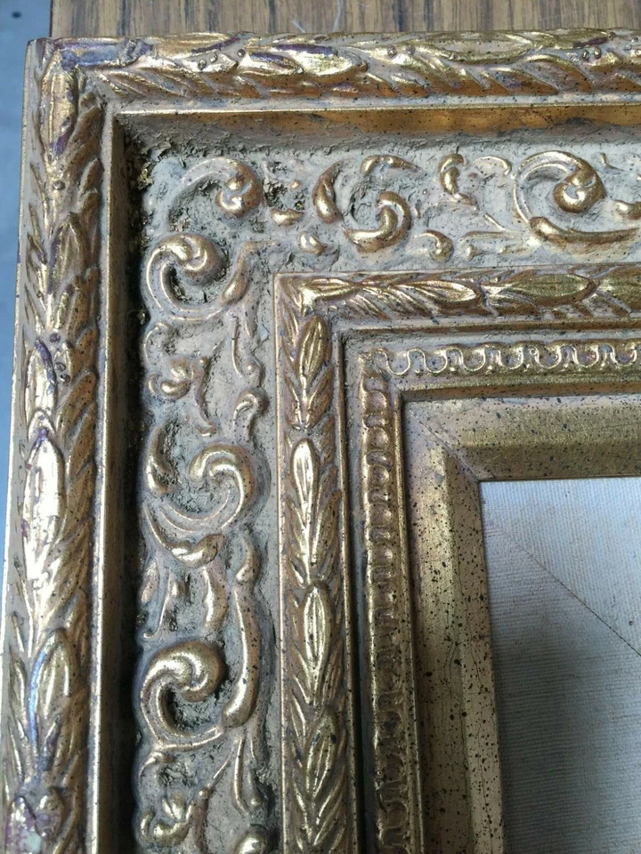 Pintura al óleo original Carlos a bordo, firmada, enmarcada, 3 1/2" x 5" (imagen) Foto 3 de 4