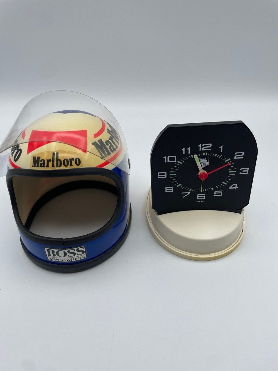 Rare Vintage Tag Heuer Formula 1 Alain Prost mini helmet Alarm
