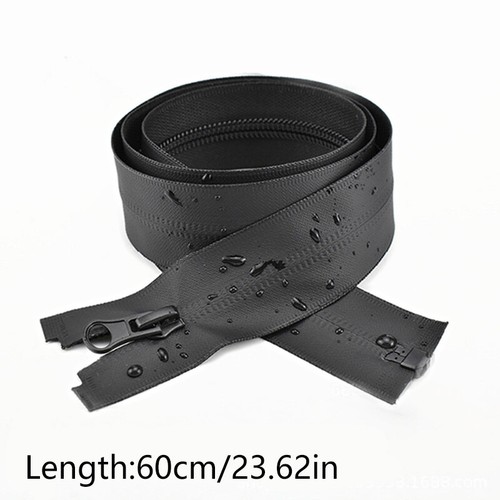 Waterproof Nylon Zipper 50-150cm Open End Zip 5# Invisible Zipper Sewing DIY Zip - Picture 9 of 27