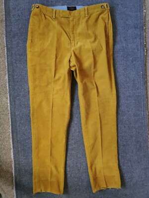 BEAMS PLUS JAPAN Men mustard Corduroy Trousers/pants Side