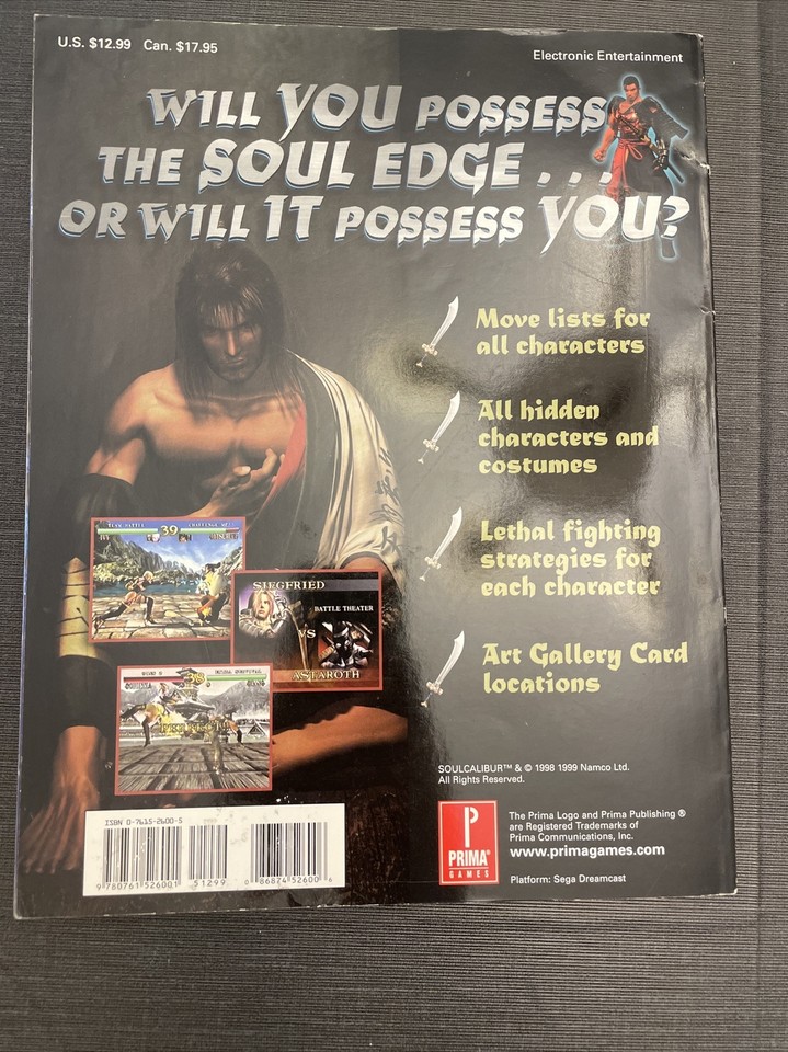 Prima's Official Strategy Guides Ser.: Soul Calibur by Doug Trueman ...
