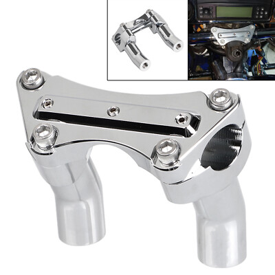 Chrome 3.5'' Pullback Handlebar Riser Top Clamp For Harley Dyna Low Rider V-Rod