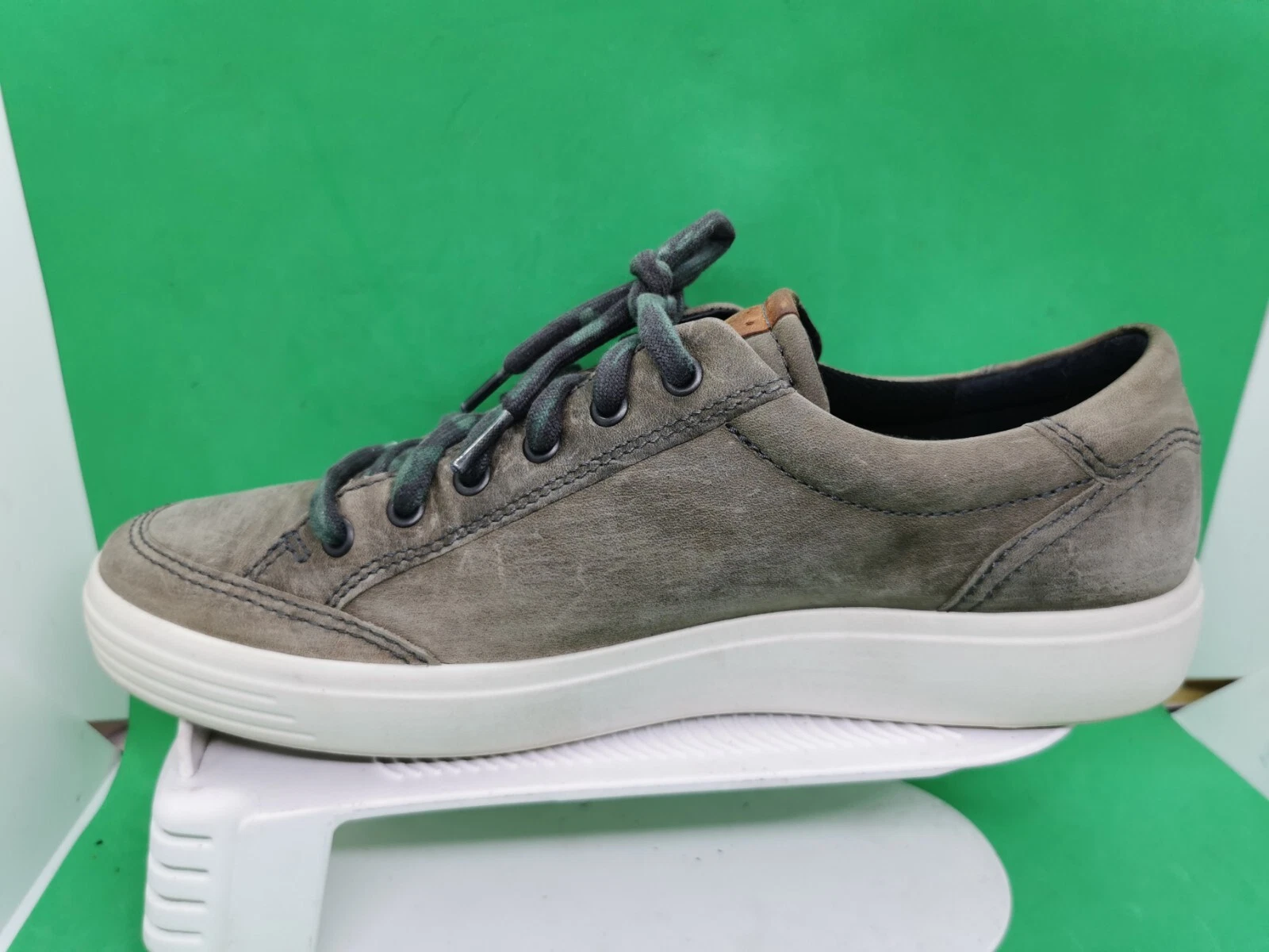 Sneaker casual da uomo Ecco 7 morbide taglia 10 44 marrone chiaro pelle talpa