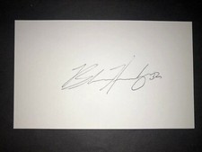 2014 TIGERS: Blaine Hardy, SIGNED 3x5 Card