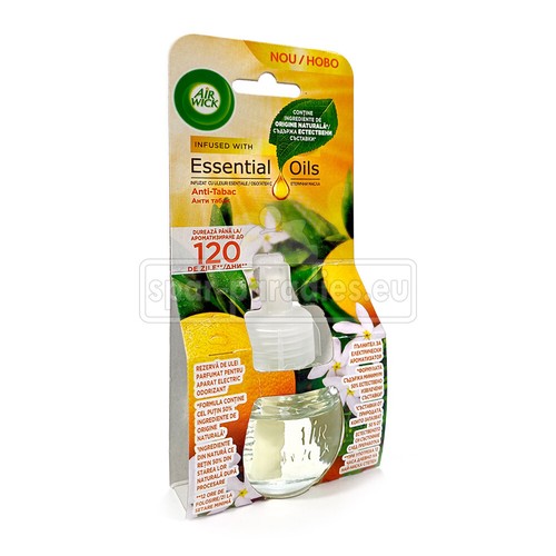(197,37 EUR/l) Air Wick Duftölflakon Duftstecker Lufterfrischer Anti-Tabak 19ml - Bild 3 von 3