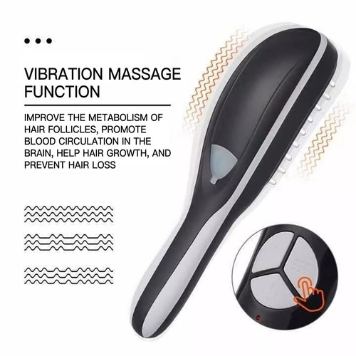 Electric Vibration Hair Growth Comb Massager Red Light Therapy Massage Brush AU - Picture 6 of 12
