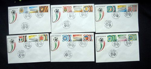 1990 Italia Raro Set 53 FDC COVERS COPA MUNDIAL FÚTBOL Alemania Campeón - Imagen 3 de 11