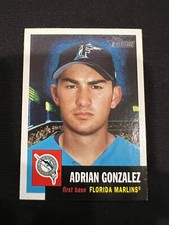 ADRIAN GONZALEZ 2002 Topps Heritage #184 Short Print SP Night Variation