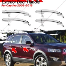 4X Chrome Door Handle Trims Stainless Steel Front Rear for Opel Antara 06-18 96468266